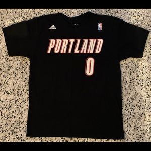 Adidas Portland Trail Blazers Damian Lillard jersey shirt